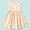 Beige, variant on LJEFF Girls Floral Print Dress, Short Sleeves A-Line Ruffle Cap Sleeve Cute Casual Summer Sundress Pink Size 6 Yres