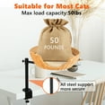 thumbnail image 4 of Cat Desk Bed, Adjustable Height, 360 Rotating cat Desk Bed, Cat Hammock for Desk Window, Supports up to 45lbs, 4 of 8