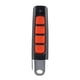 thumbnail image 1 of Control remoto de 4 teclas de plástico con código de clonación de 433 MHz para puerta de garaje (negro + rojo), 1 of 3