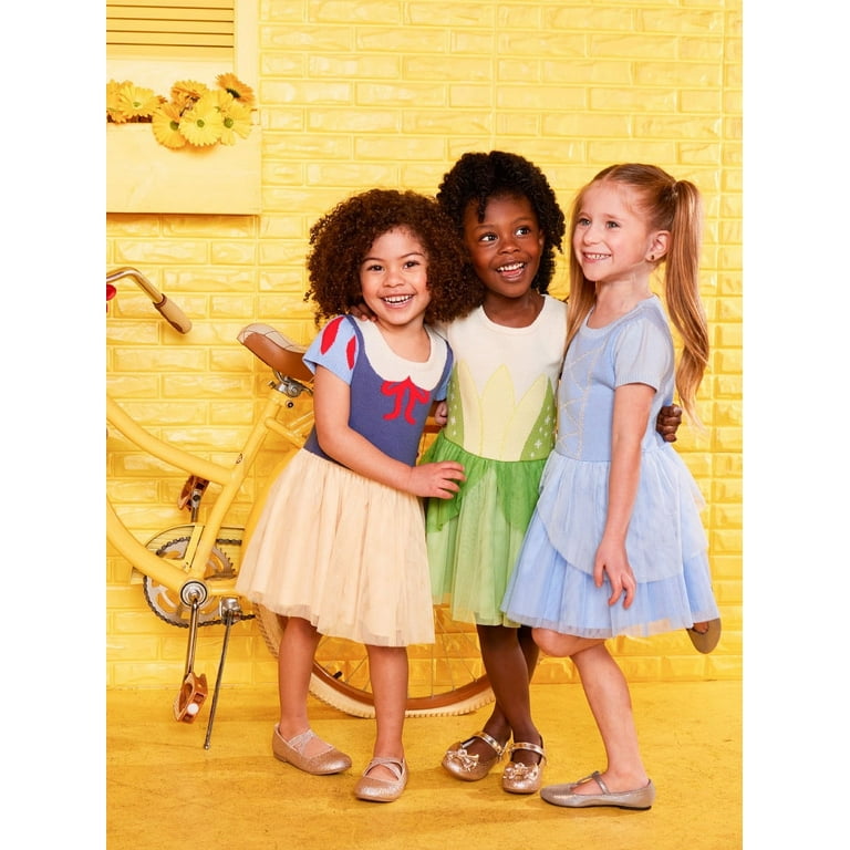 Disney Toddler Girls Princess Tiana Cosplay Dress Sizes 12M 5T