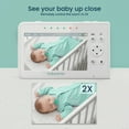 "Babysense 4.3"" Split Screen Baby Monitor with 2 PTZ Cameras, Long