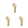 thumbnail image 2 of Wweixi Chic Chain Hand Model Shop Display Holder for Stunning Jewelry Showcase Yellow Skin Color 25.5cm 3Set, 2 of 6
