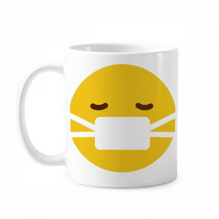 

Sick Head Yellow Cute Online Chat Mug Pottery Cerac Coffee Porcelain Cup Tableware