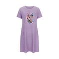 thumbnail image 5 of Teissuly Women's Oversized Short Nightgown Fashion Chest Print Short Sleeve Nightdress, 5 of 7