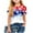 Blue, variant on ZACPNCV Shirts for Kids Girls Summer Crewneck USA Flag Graphic Short Sleeve Casual Tee Blouses Independence Day Clothes Blue 4-5 Years