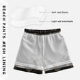thumbnail image 5 of Gold Mardi-gras Flower Pattern Swim Trunks Board Shorts Beach Pants Bathing Bottoms XL, 5 of 8