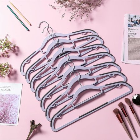 50 Pack Heavy Duty Dry Wet Clothes Hangers with Non-Slip Pads Space Saving 0.2