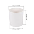 thumbnail image 2 of Uxcell 6" Round Plastic Planter Flowerpot Container Indoor Outdoor, White 2 Pack, 2 of 6