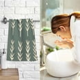 thumbnail image 7 of Yayeee 100% Cotton Hand Towels for Bathroom 16" x 28" Soft Absorbent Kitchen Towel, Dark Green Leaves, 7 of 7