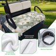 thumbnail image 5 of Golf Cart Seat Covers for 2 Seater,Sage Green Spring Floral Soft Microfiber Cart Seat Towel Blanket,Summer Botanical Flower Absorbent Breathable Non Slip Bench Seats Protector for Golf Course 51"x31", 5 of 9