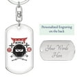 thumbnail image 2 of Ninja Ready Keychain Dog Tag Stainless Steel or 18k Gold, 2 of 16