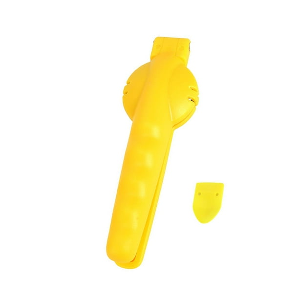 Abridor manual de clip de con mango ergonómico Abridor de tuercas para comedor Amarillo perfecl Abridor de Castañas