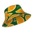 thumbnail image 2 of Easygdp Orange Double-Sided Reflective Fisherman Hat for Outdoor and Night Walking, Unisex, 2 of 9