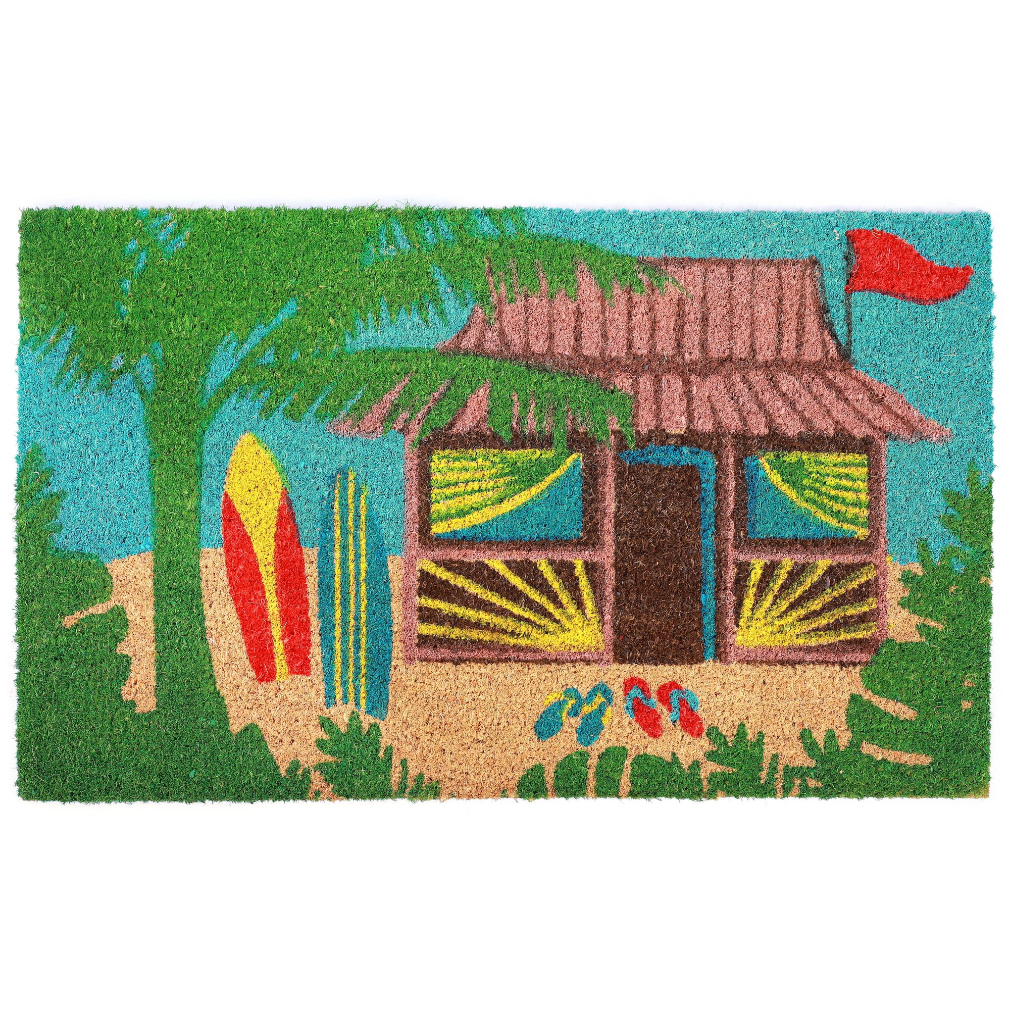 Liora Manne Natura Tiki Hut Outdoor Mat Multi 18"X30"