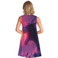 thumbnail image 2 of Bixox Mystical Dragon Under Moon Print Women's Sleeveless A-Line Dress with Pockets, Casual Knee-Length Tank Dress for Summer-XX-Large, 2 of 7
