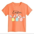thumbnail image 4 of Girls Shirts Size 12-14 Easter Fashion Prints Shirt Short Sleeve Casual Crewneck T-Shirts Soft and Comfortable Summer Tees Children Clothing Rose Gold 4-5 Years, 4 of 4