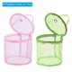 thumbnail image 4 of Bolsa de almacenamiento para lanas, paquete de 2 bolsas portátiles para tejer a ganchillo, soporte para bolas, organizador de malla, bolsa de ganchillo para coser, rosa y verde, 4 of 5