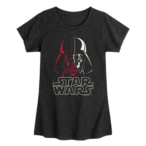 Star Wars - Darth Vader Logo - Toddler And Youth Girls Fitted Short Sleeve Tee