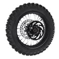 thumbnail image 1 of Conjunto de Neumilaros de Llanta de Rueda Trasera, Ensamblaje de Llanta de Rueda Trasera de 12 Pulgadas Reemplazo de Goma de Acero inoxidable para bicicleta de Pozo de Tierra Crf, 1 of 7