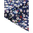 thumbnail image 6 of DARING DIVA Women's Plus Tops Scoop Neck Notch V Tie Front  Floral Summer Blouses 2X Blue, 6 of 6