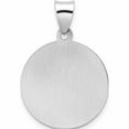 thumbnail image 4 of 14K White Gold Polished And Satin Hollow St Nicholas Medal Pendant (21 X 19) Made In United States -Jewelry By Sweet Pea, 4 of 7