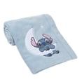 thumbnail image 4 of Bedtime Originals Disney Stitch Blue Soft Fleece Appliqued Baby Blanket, 4 of 6