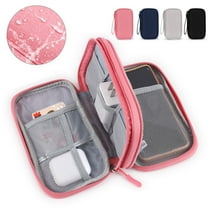 Gustave Electronics Travel Organizer Waterproof Cable Organizer Case Electronics Accessories Storage Pouch for Charger Power Bank Cables Mouse Earphone Phone USB (Gray)