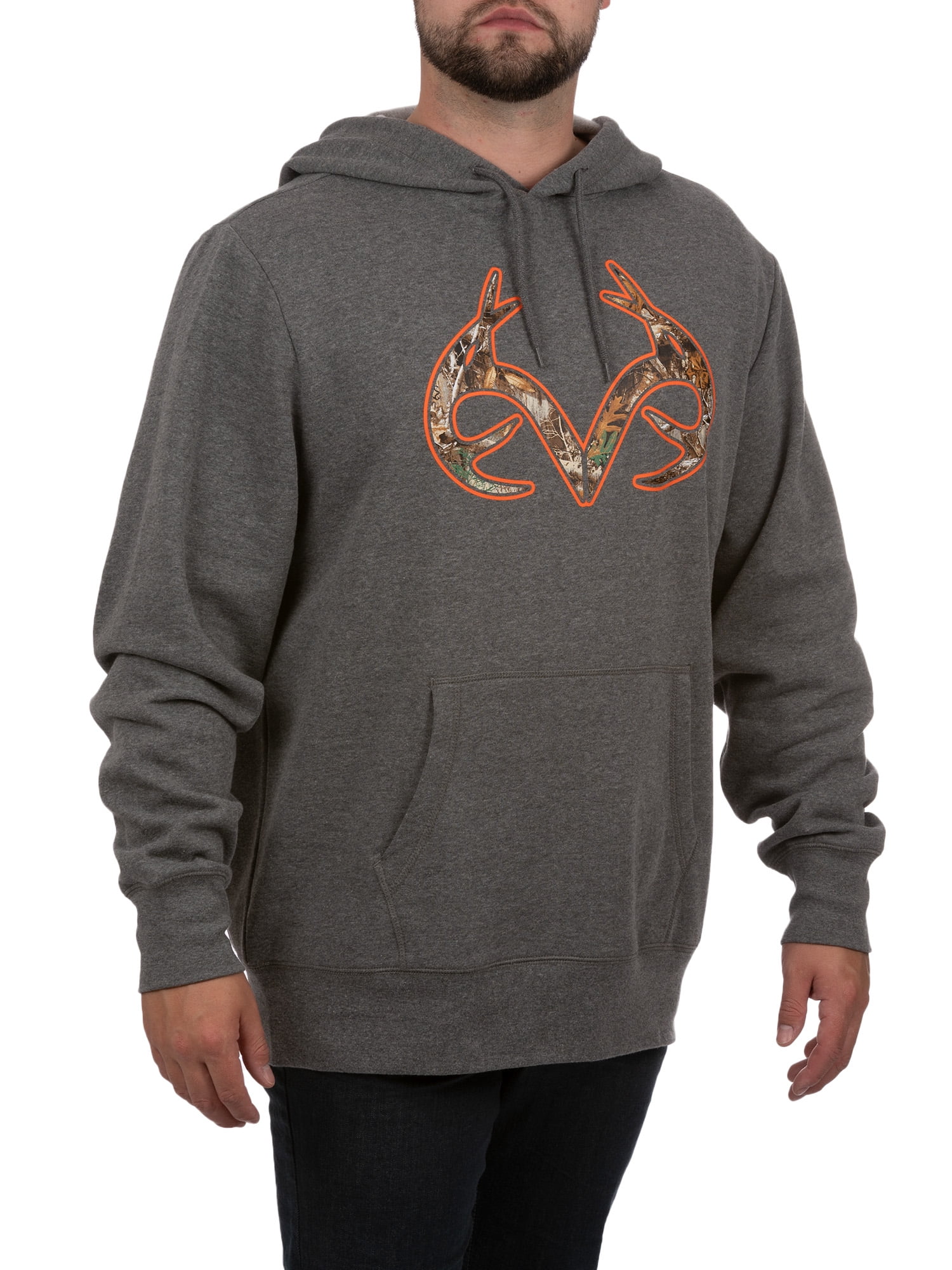 Realtree Men’s Graphic Hoodie with Long Sleeves