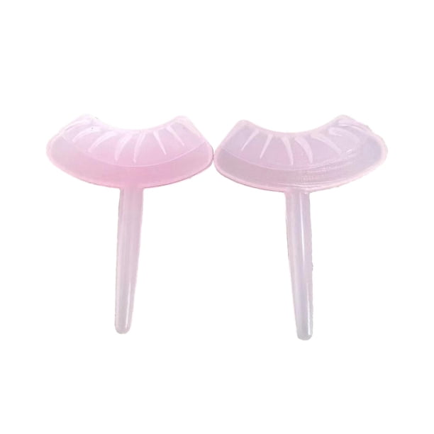 2 piezas de sellos para pestañas inferiores, sello de silicona para debajo de las pestañas, maquillaje de ojos Un rosa