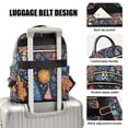thumbnail image 3 of FORMRS Mini Backpack Purse for Women Travel Daypack Casual Shoulder Bag, Pink Christmas Splendor, 3 of 7