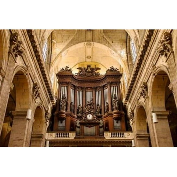 Danita Delimont PDDEU09BJN0588B Pipe Organ in Eglise Saint Sulpice Poster Print by Brian Jannsen, 36 x 24