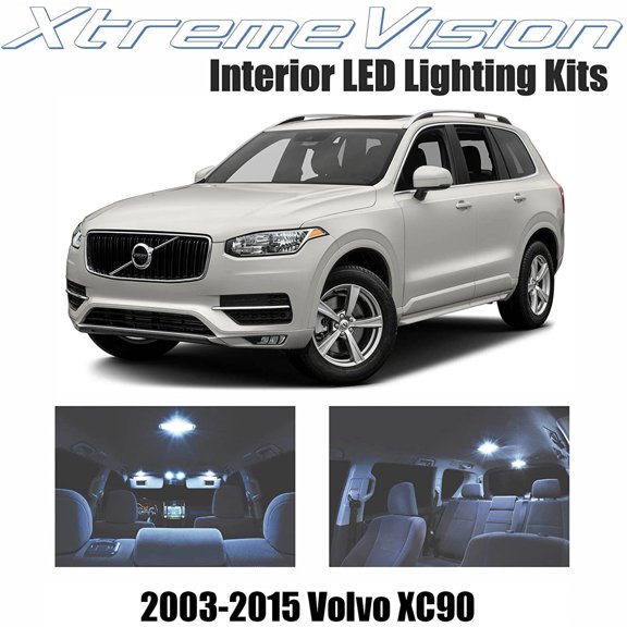 Xtremevision Interior LED for Volvo XC90 2003-2015 14 Pieces Cool White Interior LED Kit   Installation Tool