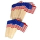 thumbnail image 4 of KAKOWELY 50 palillos de comida con la bandera estadounidense, aptos para uso alimentario, multifuncionales, para tartas., 4 of 5