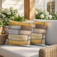 thumbnail image 3 of 26x26 Pillow Covers Set of 2, Brown Yellow Vintage Square Throw Pillow Covers for Couch/Sofa/Living Room, Retro Farmhouse Elegant Pastoral Decorative Soft Pillowcases for Couch Throw Pillows, 3 of 9