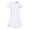 White, variant on Girls Short Sleeve Crewneck Dress Slim Fit Stretchy A-Line Dress with Ruffle Hem Summer Casual Basic Mini Dress Size for 18M-14Y