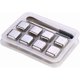 thumbnail image 1 of Whiskey Stones Luxury Gift Set - 8pcs Stainless Steel Reusable Ice Cubes with Barman Tongs and Freezer Tray, 1 of 4