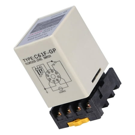 

Agatige Floatless Level Switch Liquid Level Controller C61F-GP AC220V 50/60HZ Liquid Floatless Level Switch Controller With Base