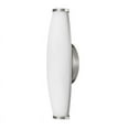 thumbnail image 3 of Cal Lighting Carmona 13"H Metal & Acrylic Vanity Light in Brushed Steel Silver, 3 of 5