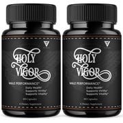 (2 Pack) Holy Vigor Male Support, HolyVigor Male Performance (120 Capsules)