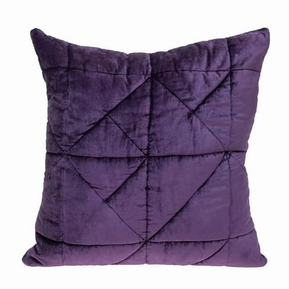 Zoe Transitional Purple Square Throw Pillow