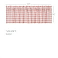 thumbnail image 7 of VHC Brands Annie Buffalo Check Farmhouse 16"x60" Valance Pink Rod Pocket Cotton Kitchen Window Curtains, 7 of 7