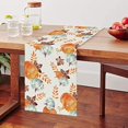 thumbnail image 3 of Fall Table Runner Watercolor Pumpkin Autumn Harvest Thanksgiving Table Runners Holiday Dining Room Kitchen Table Party Decoration 13 x 72 Inch, 3 of 5