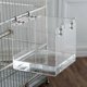 thumbnail image 3 of Baño para pájaros, cubo transparente, caja de baño para pájaros, jaula de ducha para pájaros pequeños, loros, gorriones Myna, 3 of 5