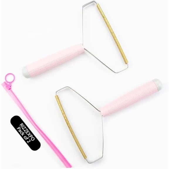 2 Pack Pet Hair Removal Tool - Special Dog Hair Remover Multi Fabric Edge and Carpet Rake by Uproot Clean - Cat Fur Remover for Couch, Pet Towers, Rugs, Cat Mats and Trunks & Much More