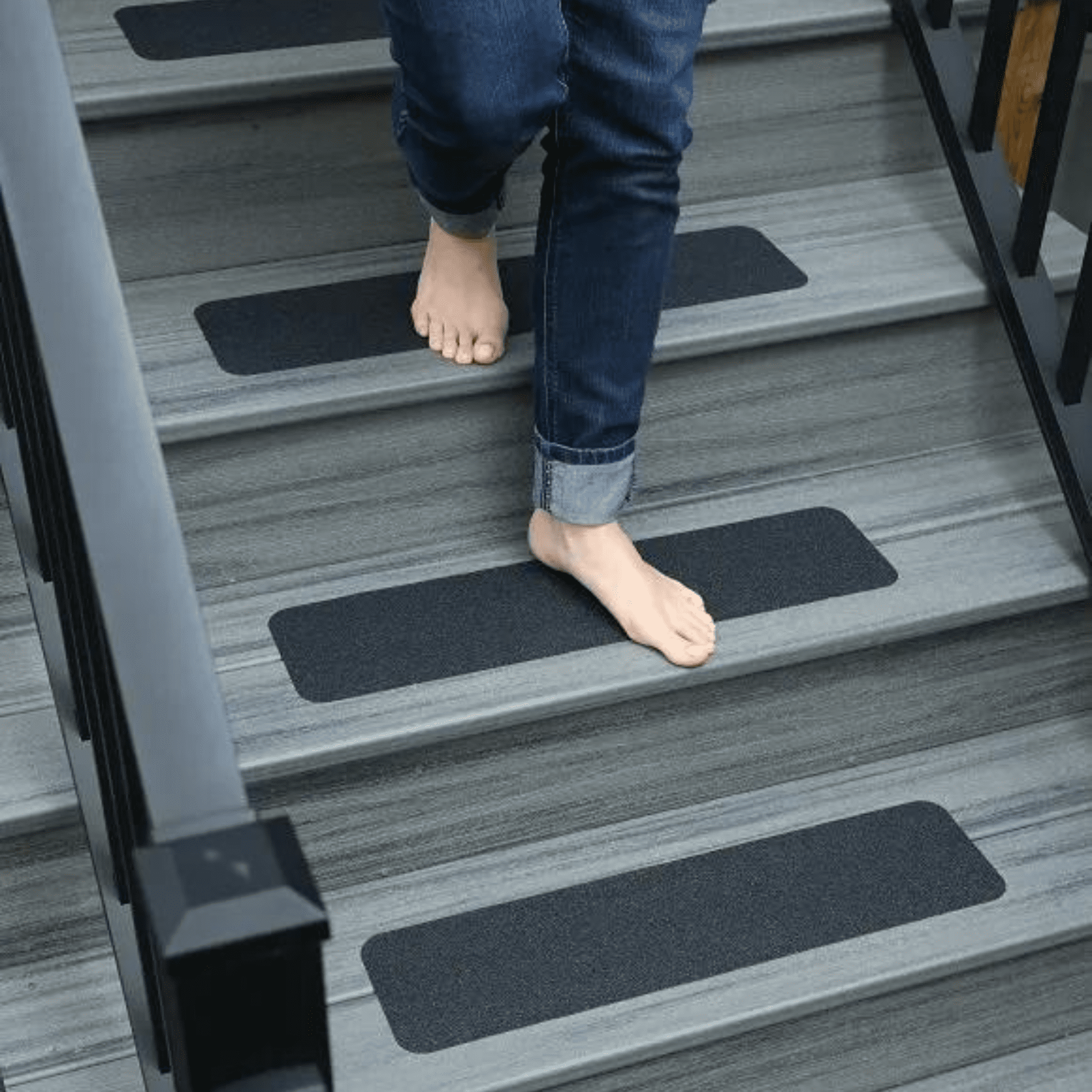 Jessup Safety Track Resilient Non-Slip Safety Tape [Rubberized Texture] (3510): 3 in. x 60 ft. (Black)