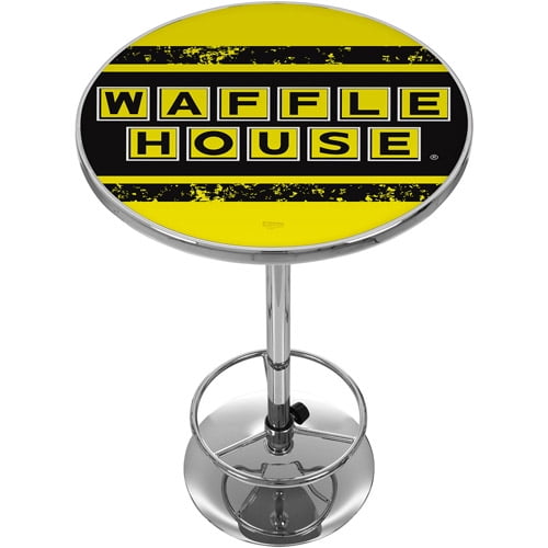 Waffle House Vintage Chrome Pub Table