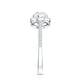 thumbnail image 3 of Rosec Jewels Lab Created Diamond Ring for Women - EF-VS Grade East West Engagement Ring, 10K White Gold, US 7.50, 3 of 8