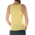 thumbnail image 4 of MAISON JULES Womens Yellow Striped Tie Sleeveless Scoop Neck Top M, 4 of 4