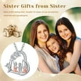 thumbnail image 5 of Midir&Etain Sisters Birthday Gifts from Sister Sterling Silver Sisters Crystal Pendant Jewelry for Women Friends, 5 of 7
