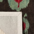 thumbnail image 4 of Safavieh Ikat Abbot Southwestern Wool Area Rug, Charcoal/Blue, 8' x 10', 4 of 8